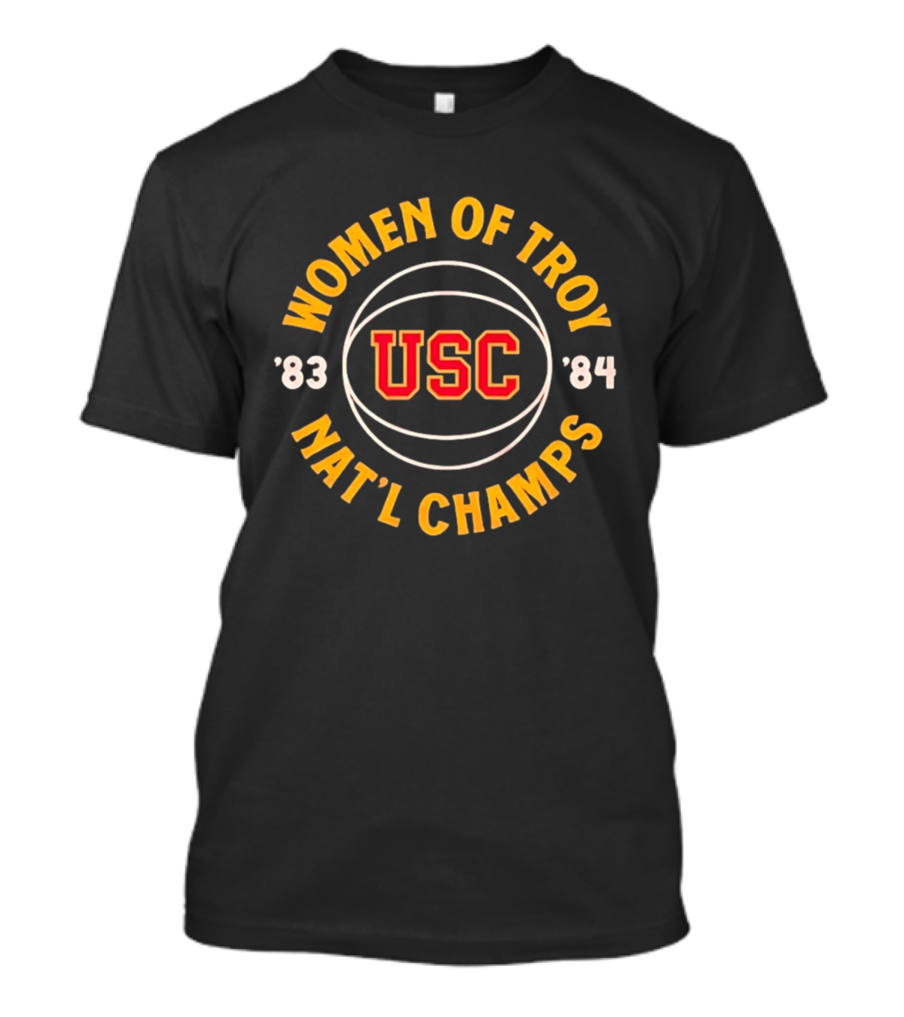 USC Women Of Troy 1983 1984 Nat'l Champs NCAA Basketball T-Shirt