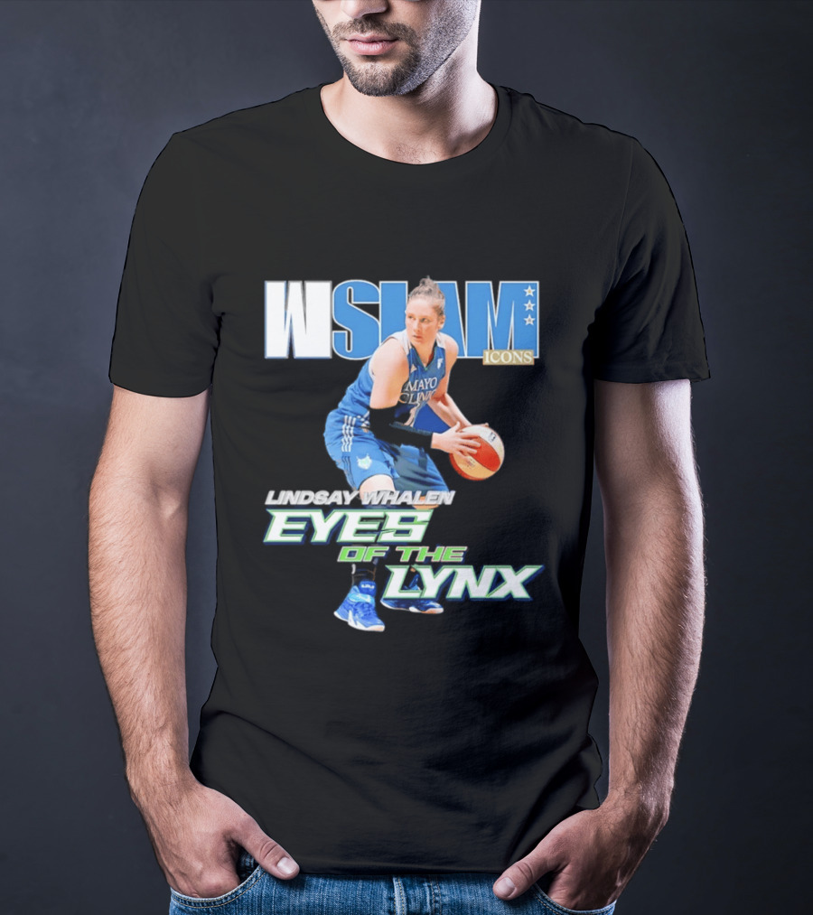 WSLAM Icons Lindsay Whalen Eyes Of The Lynx Mayo Basketball T-Shirt
