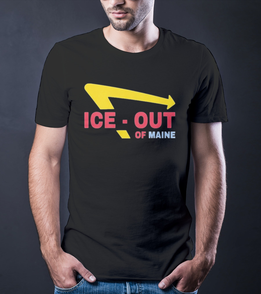 Ice Out Of Maine 2026 Arrow T-Shirt