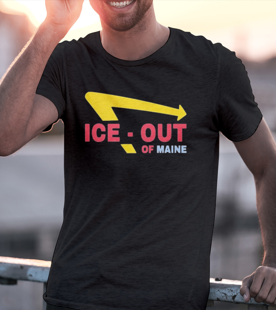 Ice Out Of Maine 2026 Arrow T-Shirt