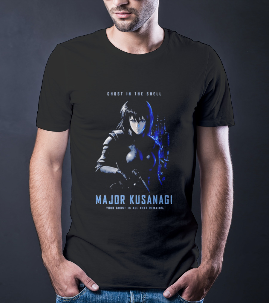 Ghost In The Shell Major Kusanagi Your Ghost Is All That Remains T-Shirt