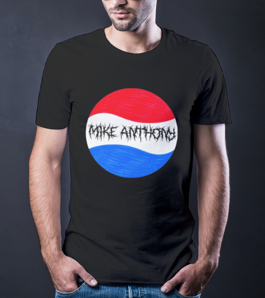 Mike Anthony Pepsi Symbol Bold Text Classic Circle T-Shirt