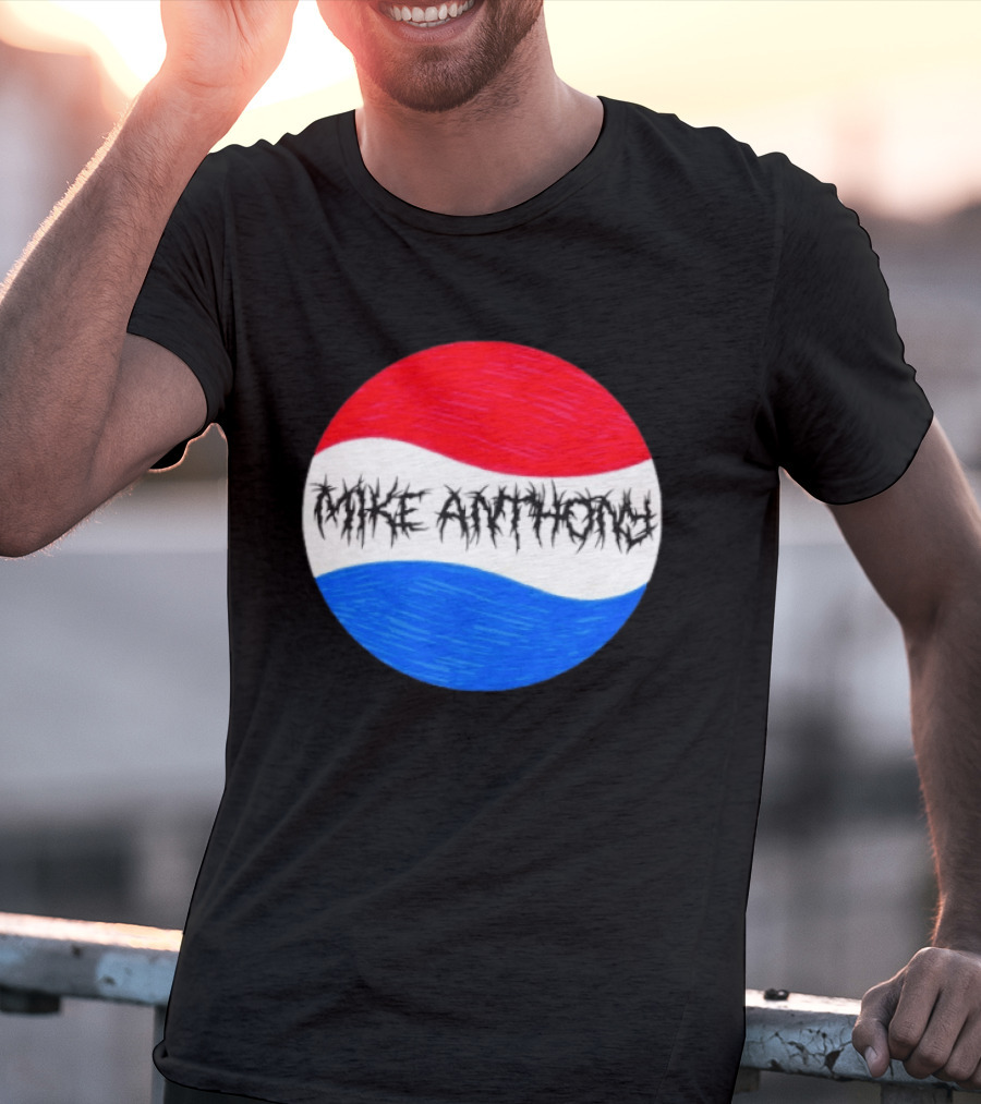 Mike Anthony Pepsi Symbol Bold Text Classic Circle T-Shirt
