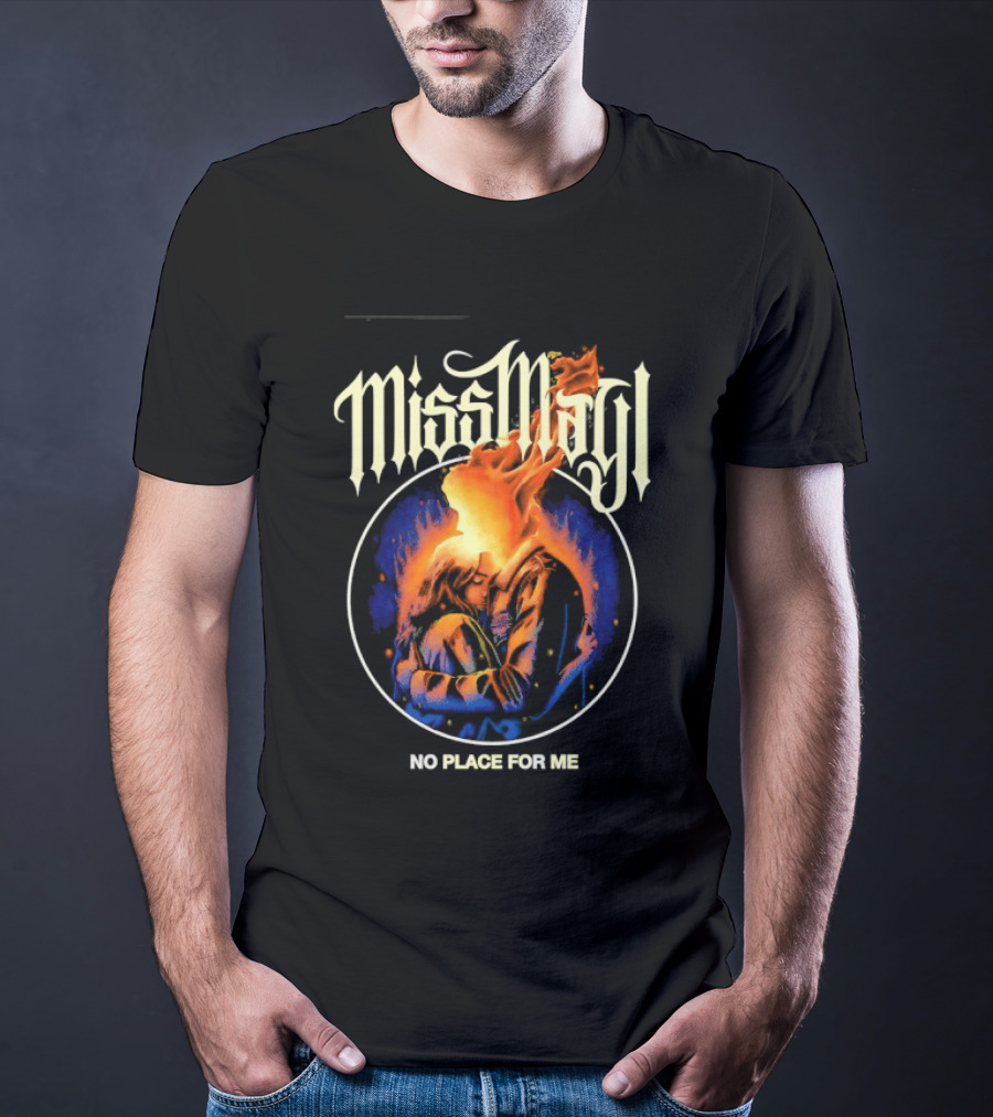 Miss May I No Place For Me Metalcore Band Fiery Circle T-Shirt