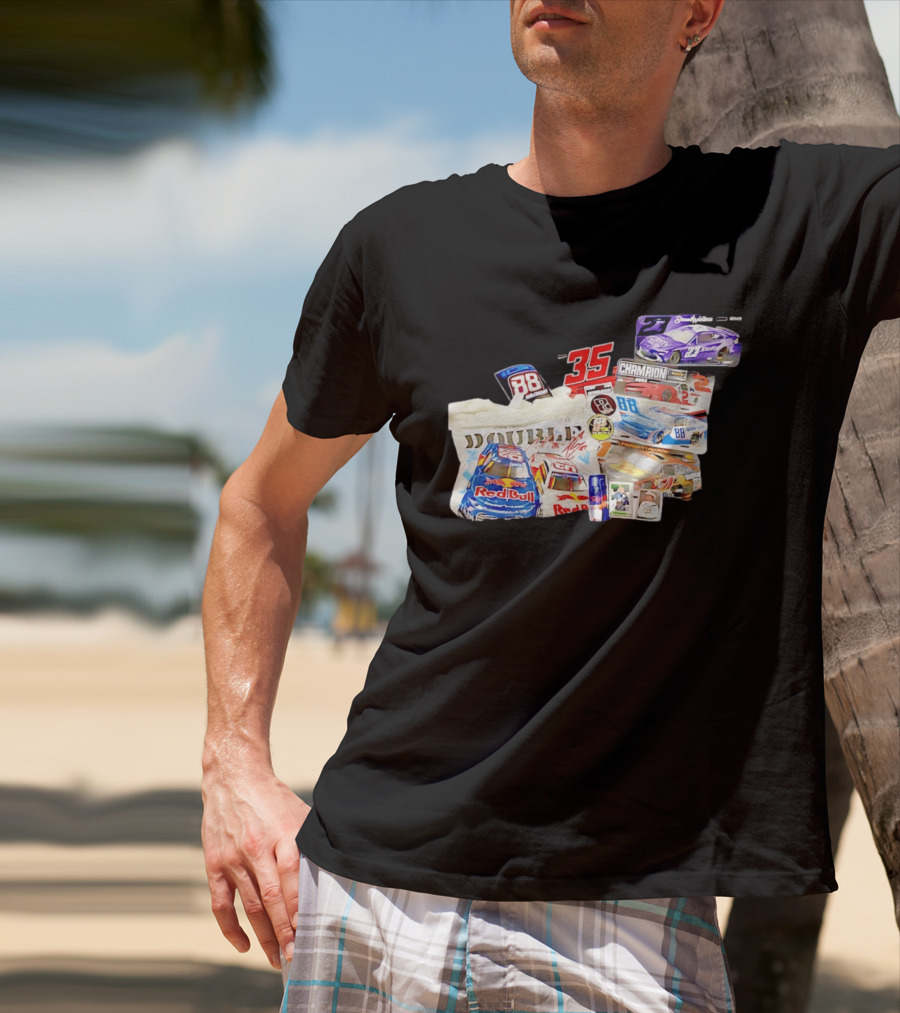 NASCAR Bubba Wallace Red Bull Racing 88 Double Champion 35 Collection T-Shirt
