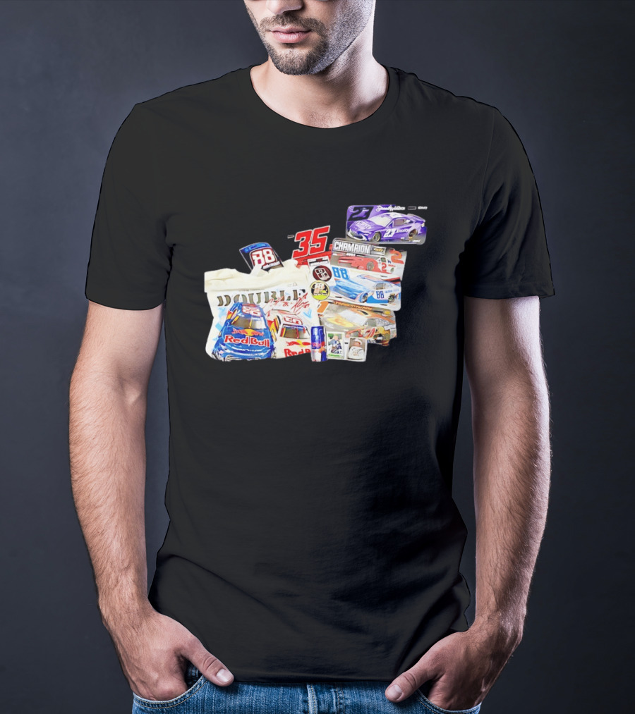 NASCAR Bubba Wallace Red Bull Racing 88 Double Champion 35 Collection T-Shirt