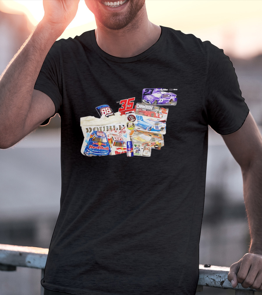 NASCAR Bubba Wallace Red Bull Racing 88 Double Champion 35 Collection T-Shirt