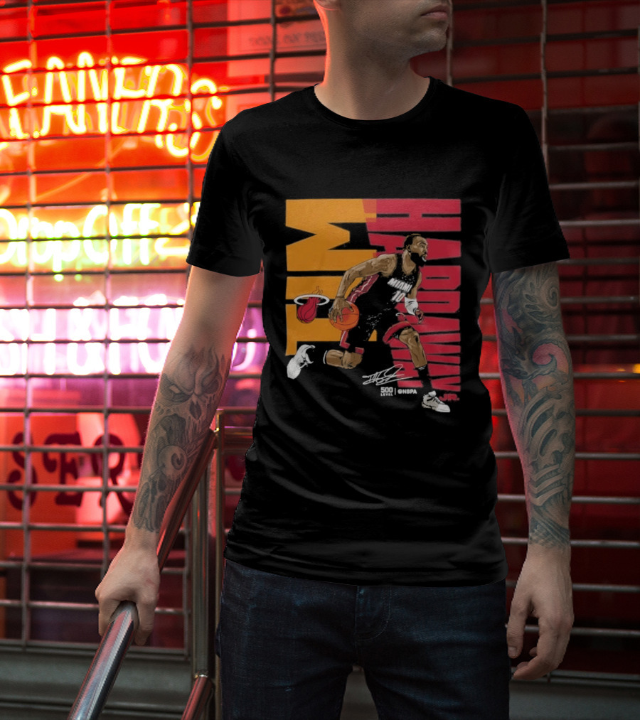 2026 NBA Tim Hardaway Jr Miami Heat Basketball Player Action T-Shirt
