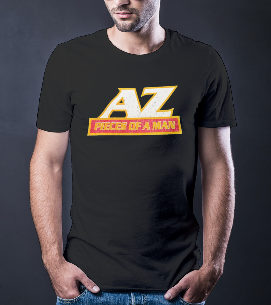 AZ Pieces Of A Man Distressed Hip Hop 90s Rap T-Shirt