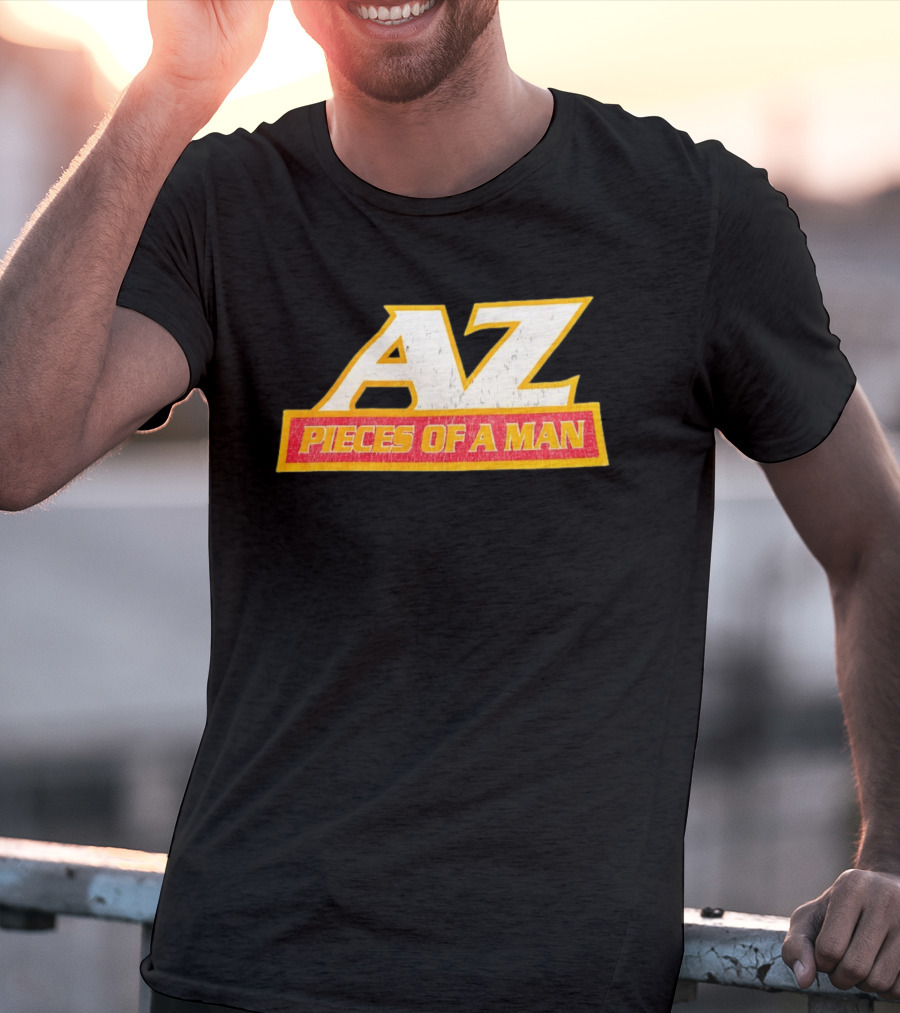 AZ Pieces Of A Man Distressed Hip Hop 90s Rap T-Shirt