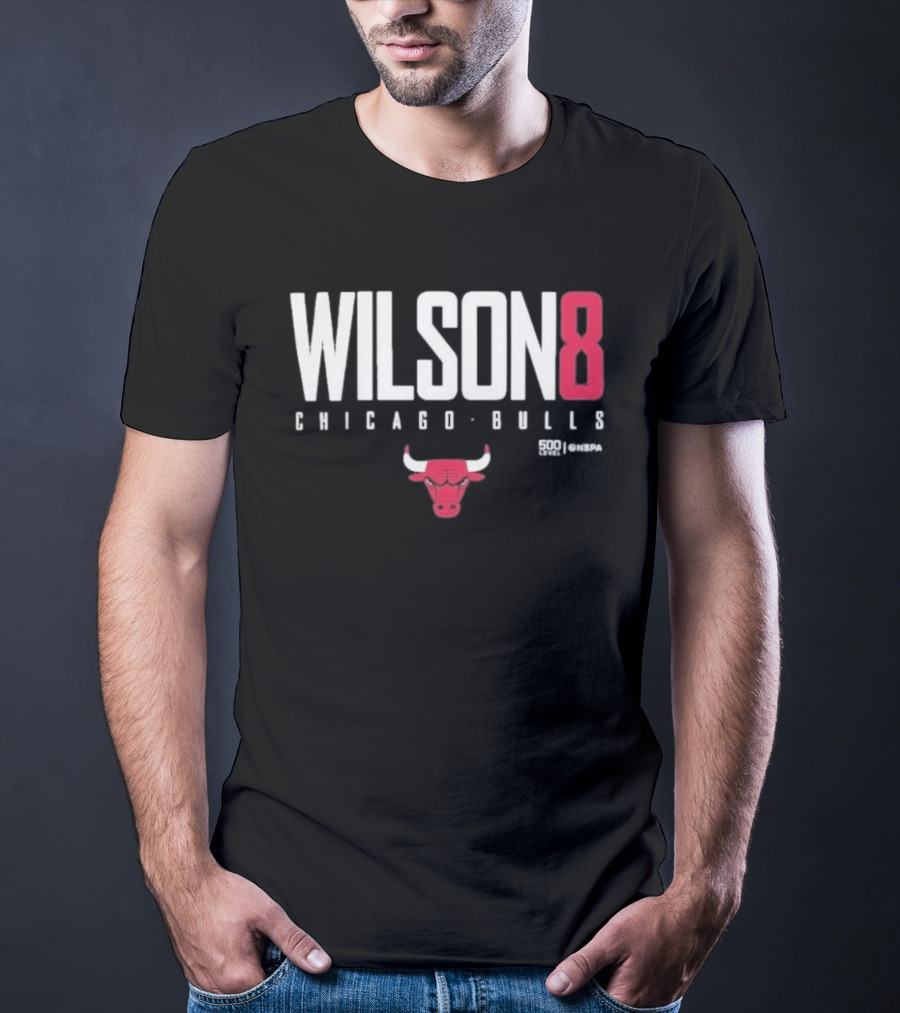Chicago Bulls Wilson 8 Bulls Icon 500 Levels T-Shirt