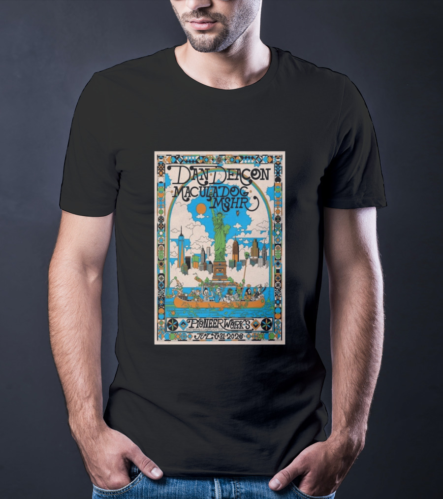 Dan Deacon Macula Dog MSHR Pioneer Works July 31 2026 New York City T-Shirt