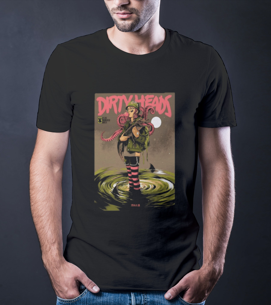 Dirty Heads Jul 15 2026 Hollywood Casino Penn National Race Course Grantville PA Anime Style Octopus T-Shirt