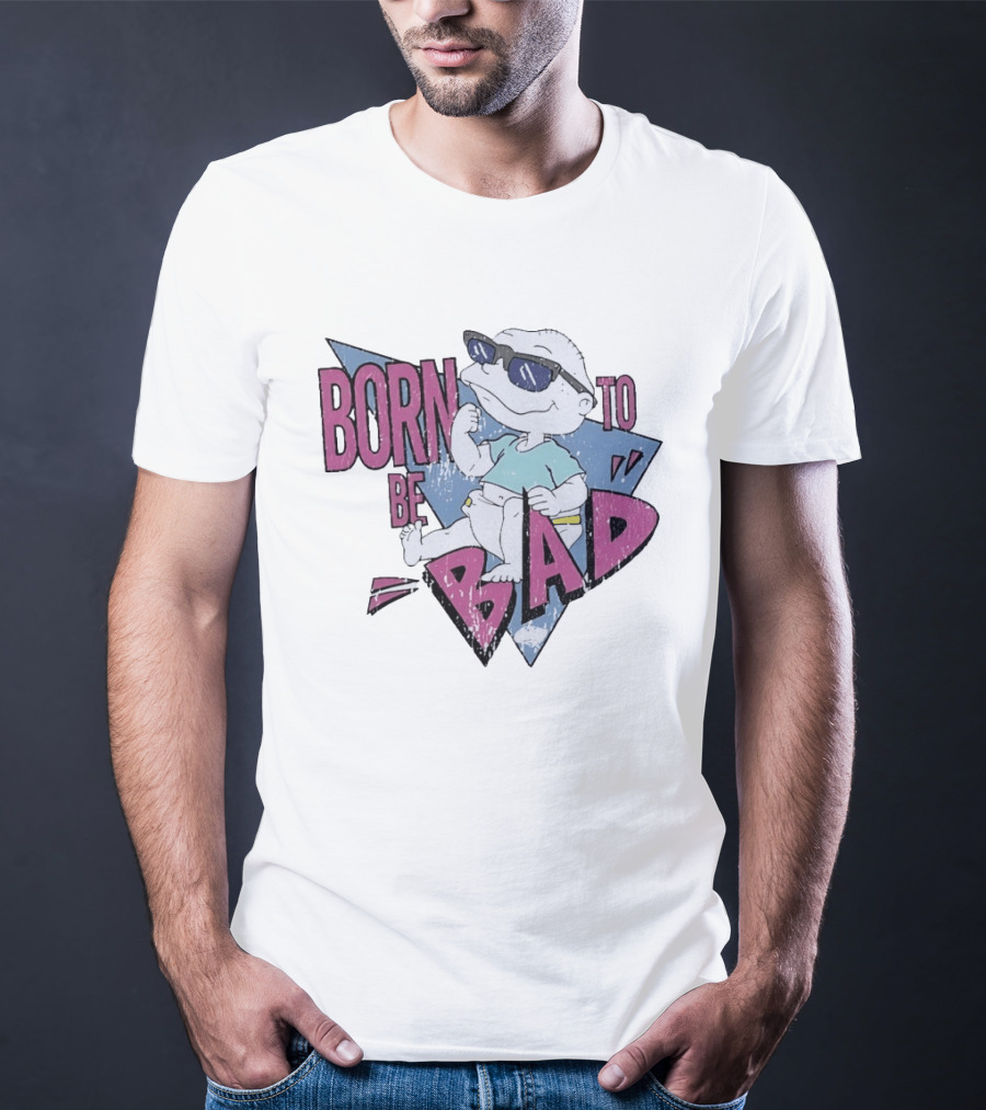 Born To Be Bad 90s Cartoon Baby Sunglasses T-Shirt