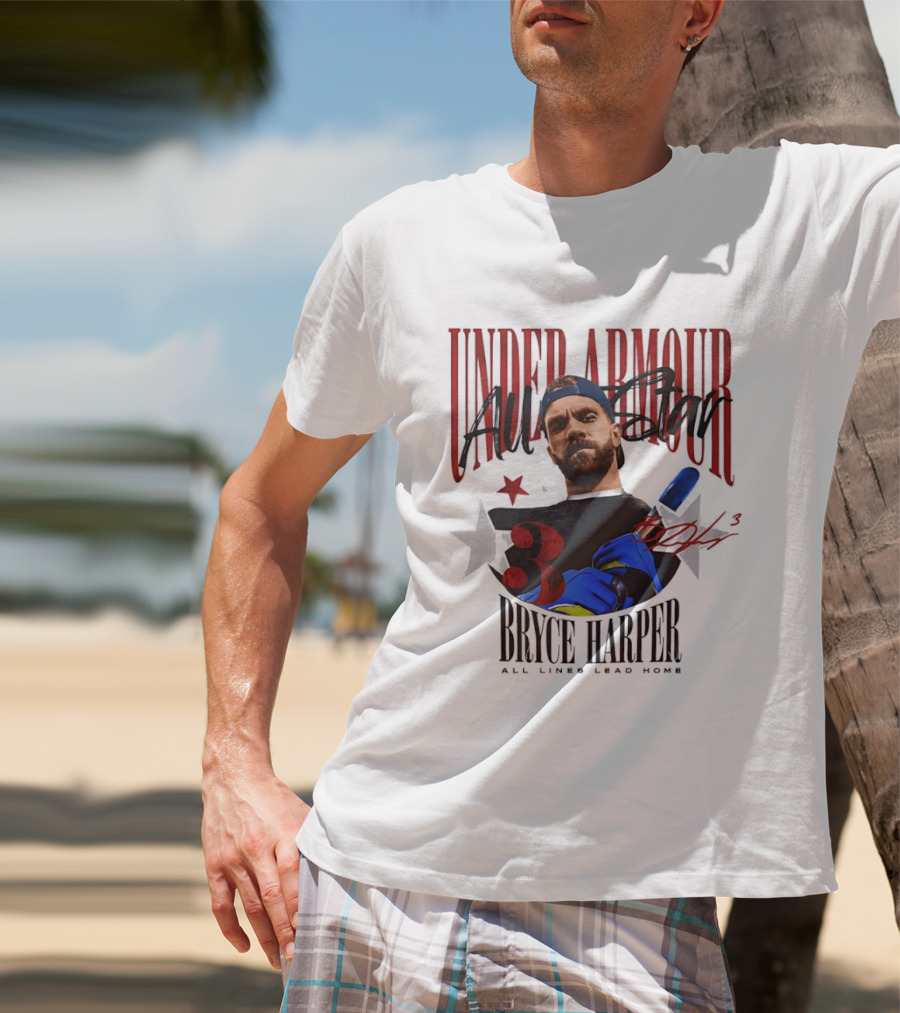 Under Armour All Star Bryce Harper All Lines Lead Home T-Shirt