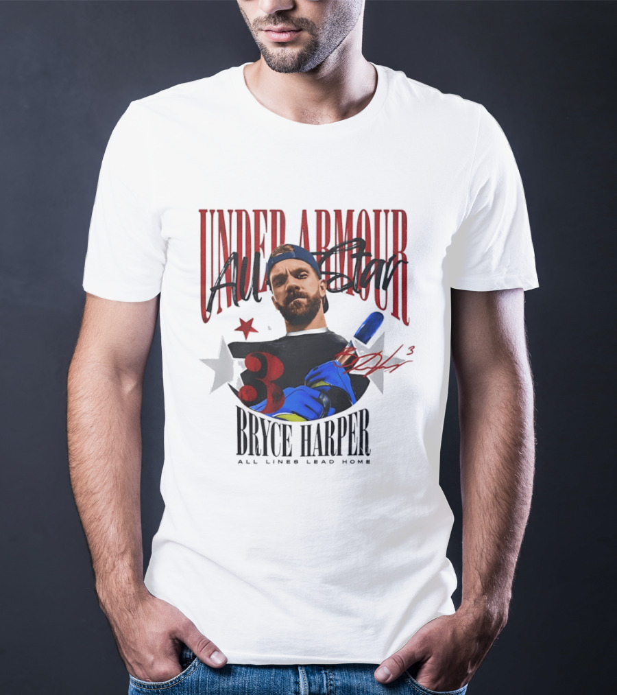 Under Armour All Star Bryce Harper All Lines Lead Home T-Shirt