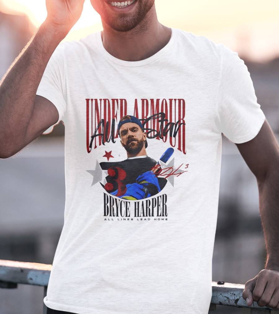 Under Armour All Star Bryce Harper All Lines Lead Home T-Shirt