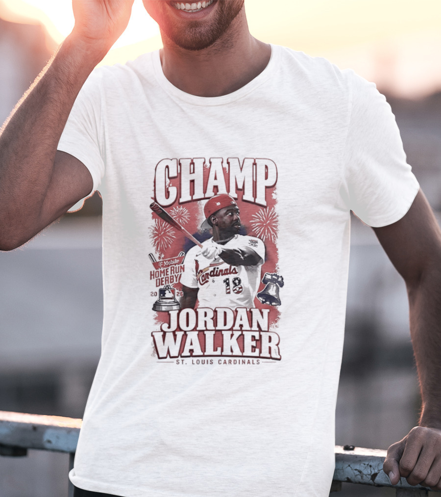 Jordan Walker St Louis Cardinals Mobile Home Run Derby Champ 2026 T-Shirt