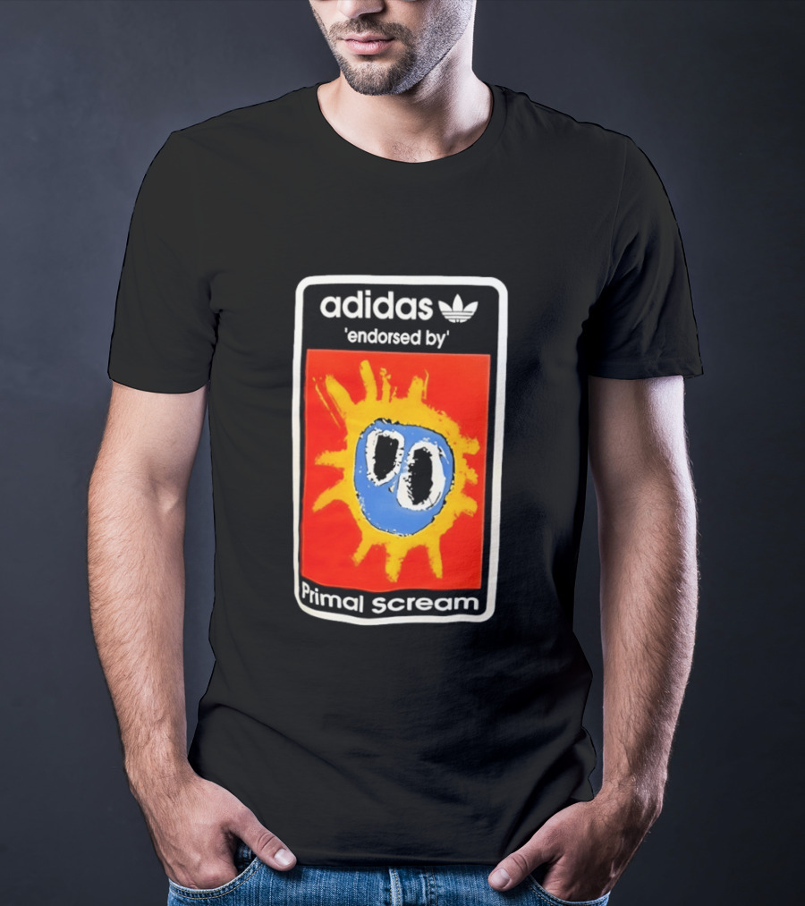Adidas Primal Scream Endorsed Iconic Collaboration T-Shirt