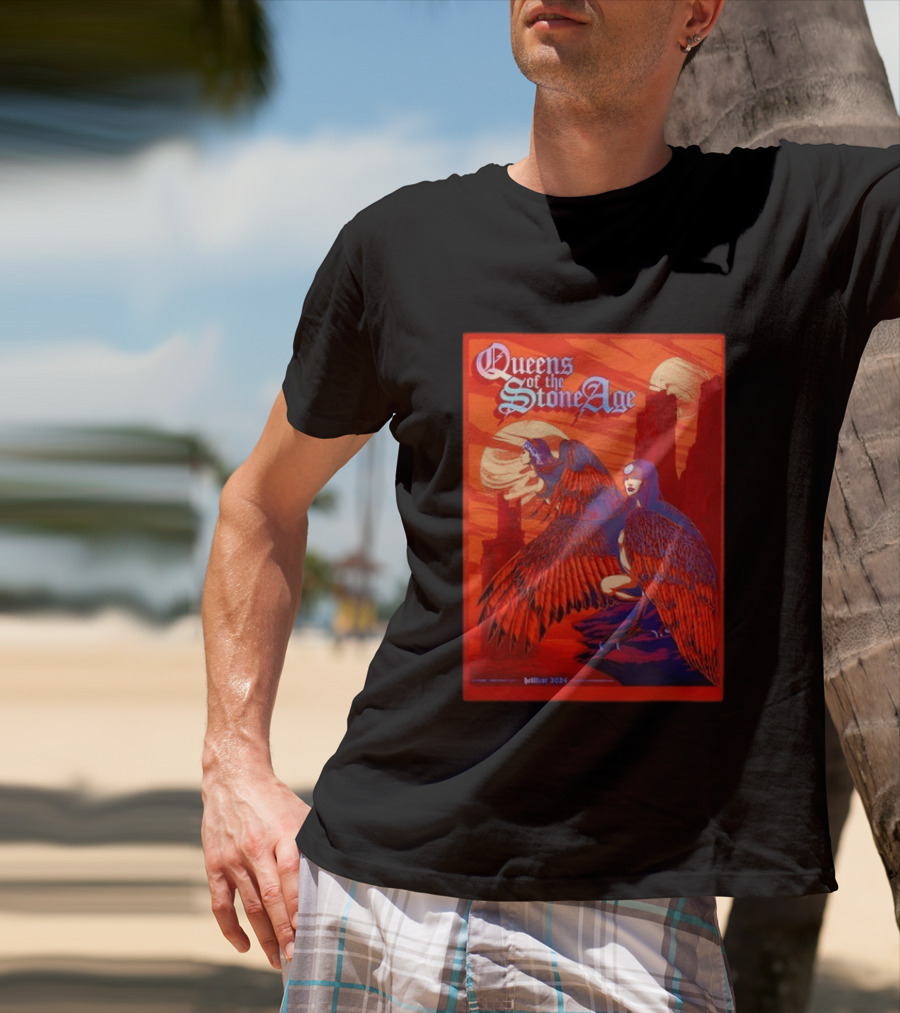 Queens Of The Stone Age Hellfest 2024 Winged Creatures T-Shirt