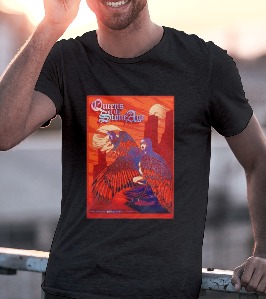 Queens Of The Stone Age Hellfest 2024 Winged Creatures T-Shirt