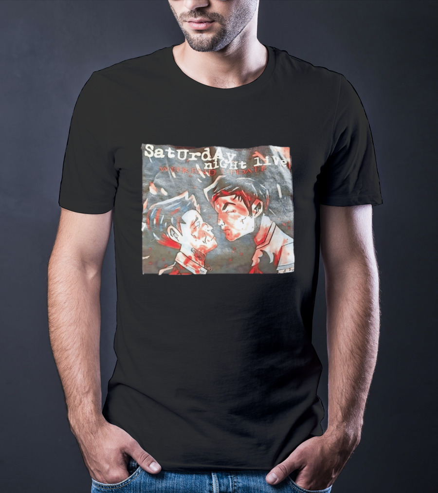 Saturday Night Live Weekend Update Animated Clash Scene T-Shirt