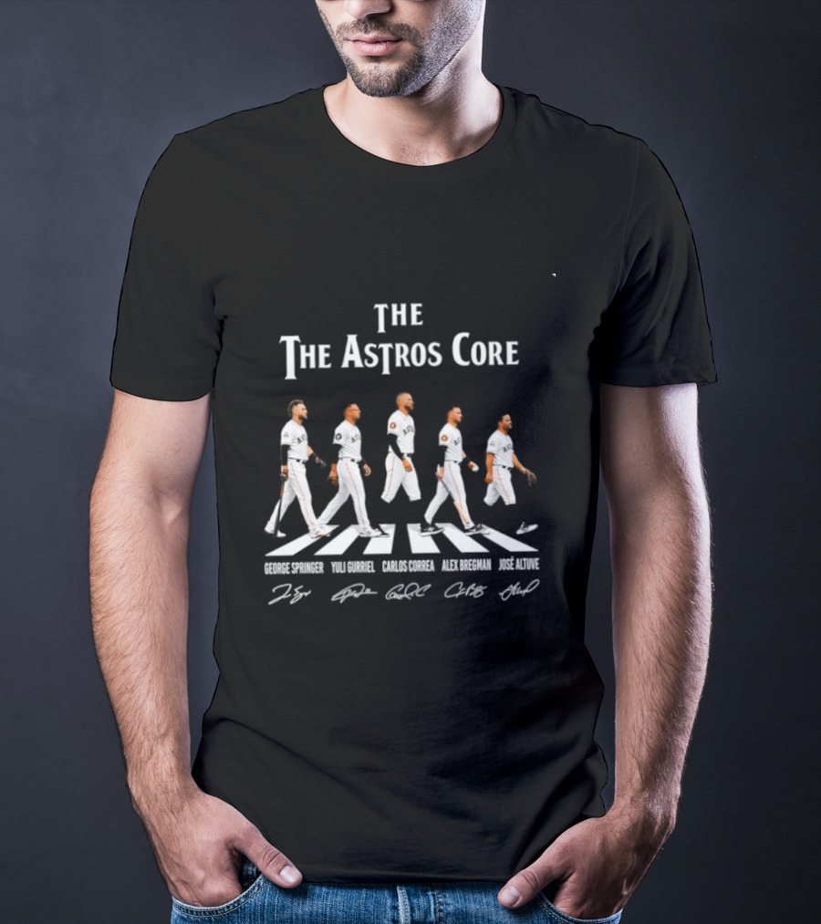 The Astros Core George Springer Carlos Correa Alex Bregman Jose Altuve Yuli Gurriel Abbey Road T-Shirt