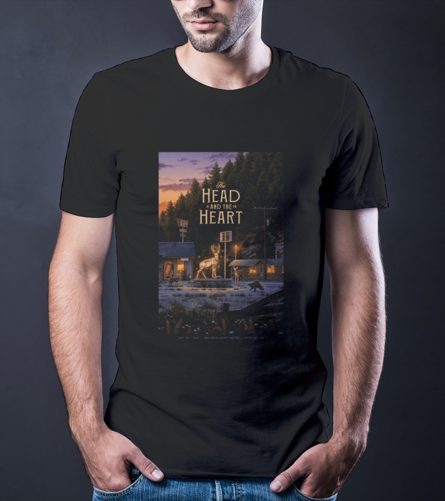 The Head And The Heart July 16 2026 Red Rocks Amphitheatre Morrison CO T-Shirt