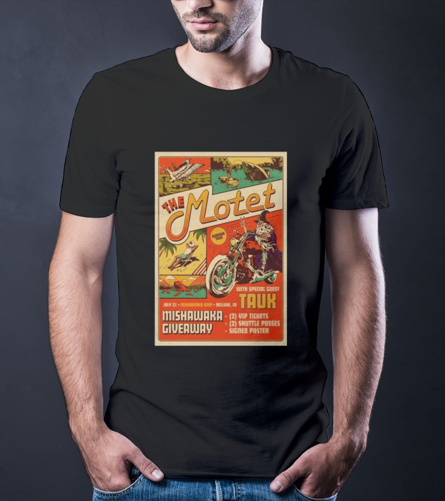 The Motet Summer Tour Mishawaka Amphitheatre July 31 Tauk Bellevue CO Giveaway VIP Tickets Shuttle Passes Signed T-Shirt