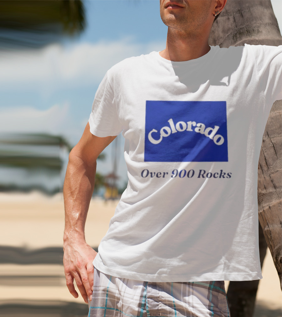 Colorado Over 900 Rocks Geology Nature Humor Celebration Stone Enthusiasts T-Shirt