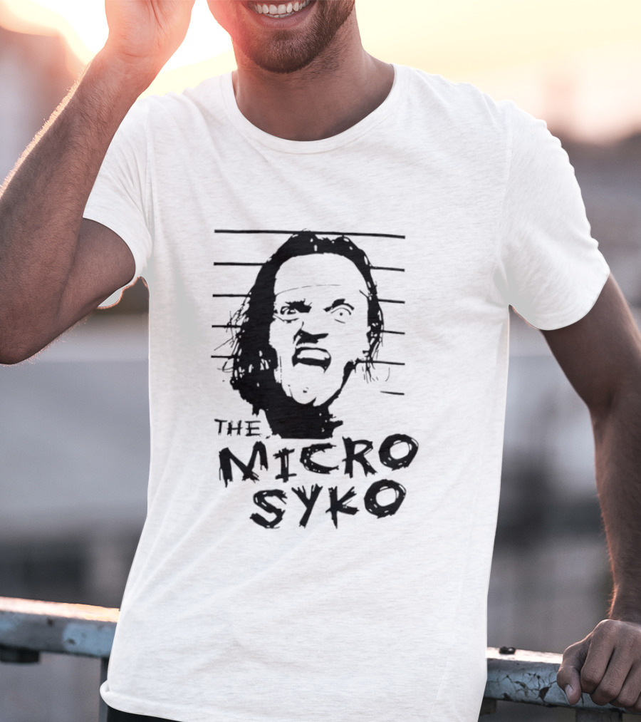 John Weena Wearing The Micro Syko Iconic Face T-Shirt