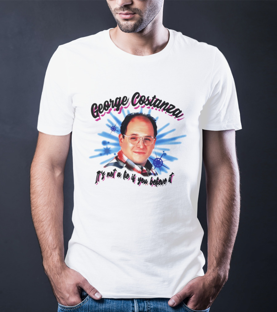 George Costanza It's Not A Lie If You Believe It 90s Airbrush T-Shirt