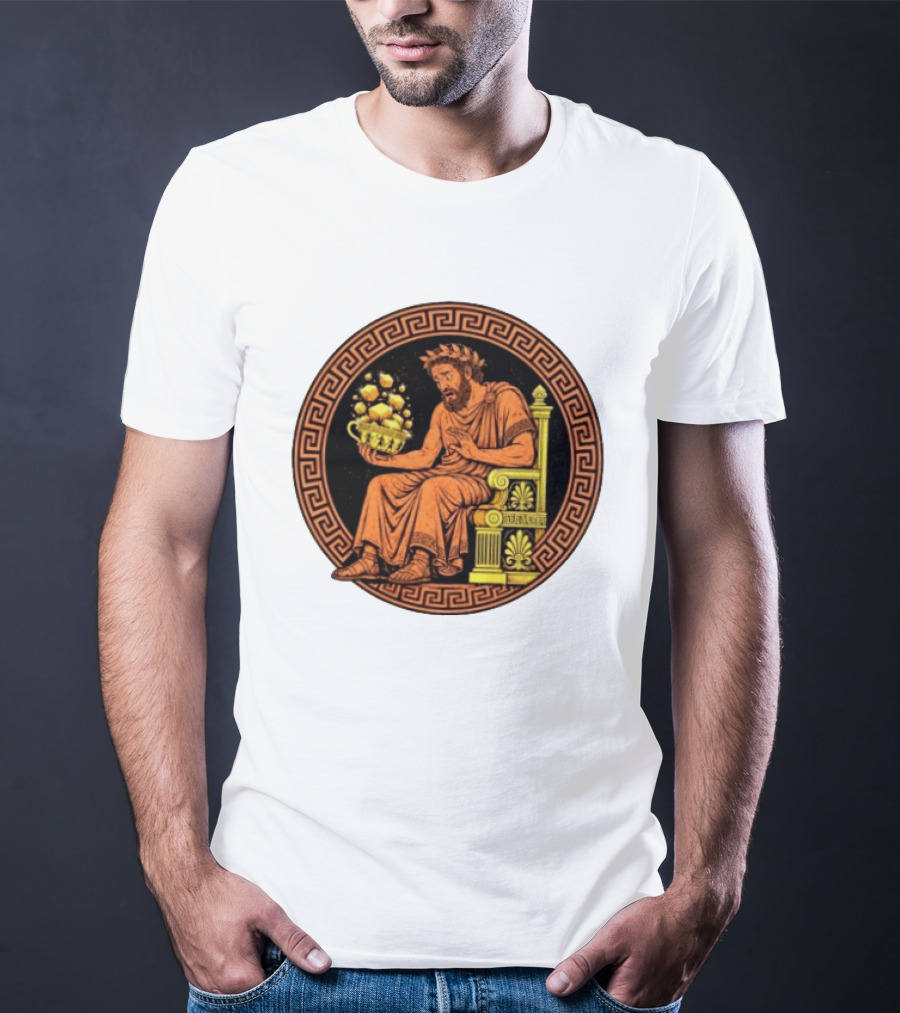 King Midas Ancient Greek Mythology Gold Transformative Touch T-Shirt