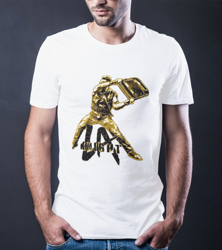 LA Knight Wrestling Iconic Folding Chair Action T-Shirt