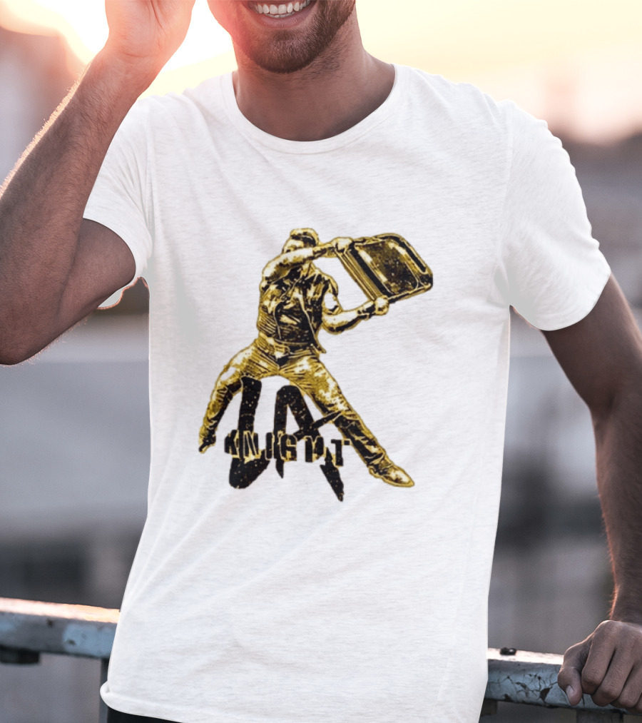 LA Knight Wrestling Iconic Folding Chair Action T-Shirt