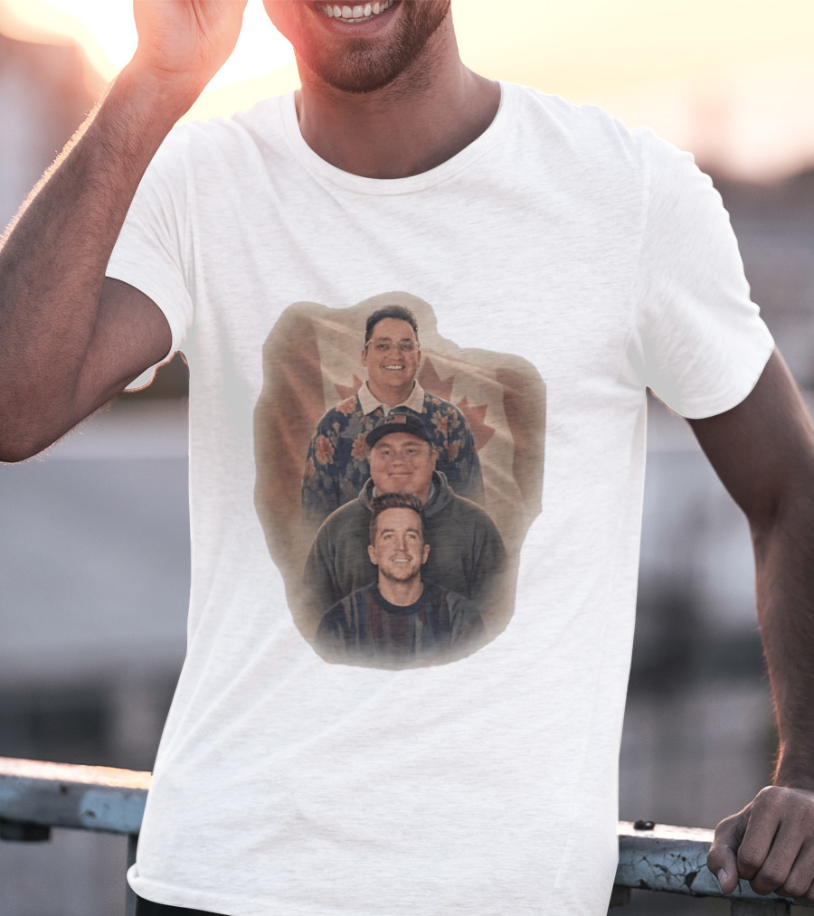 The Nelk Boys Kyle Forgeard SteveWillDoIt Canadian Flag T-Shirt