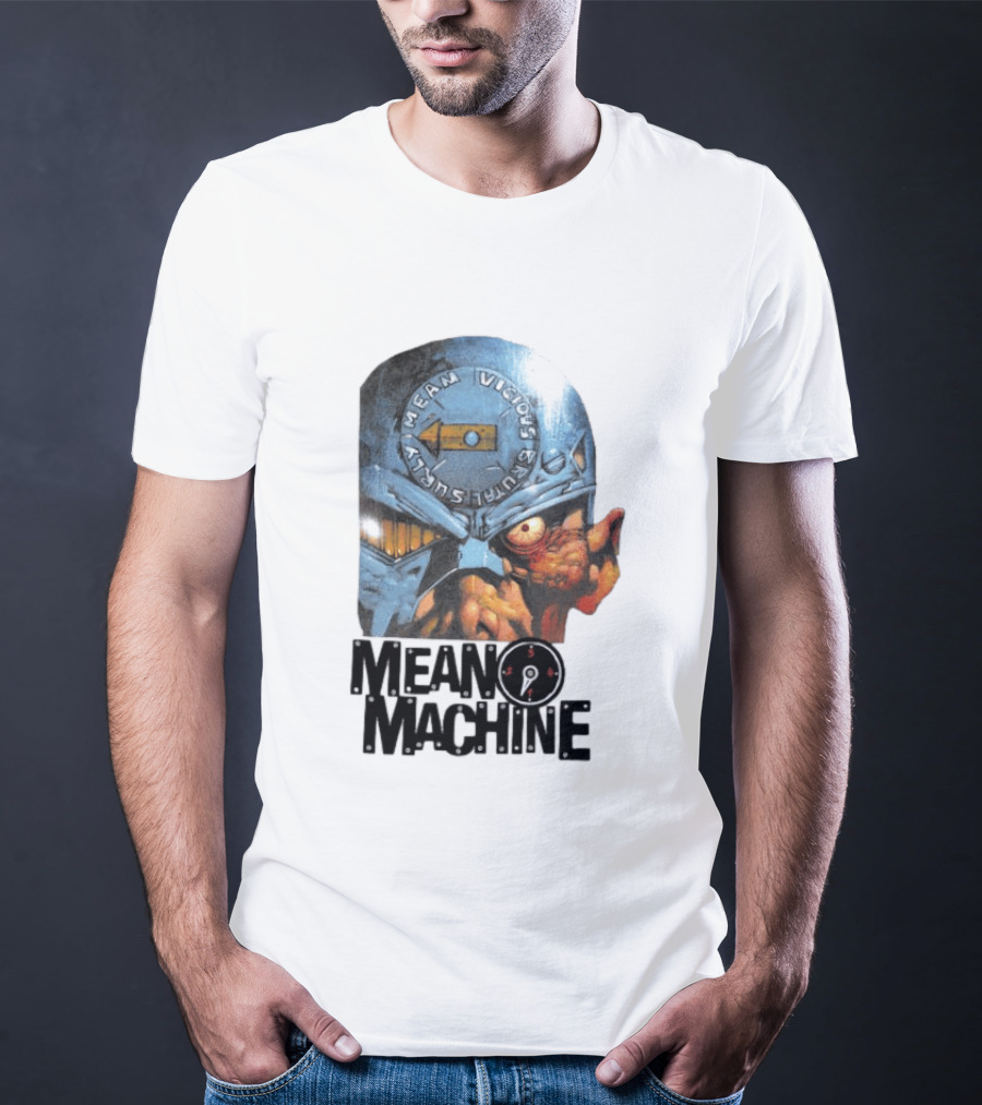Mean Machine Mean Vicious Brutal Surly 2000 AD T-Shirt