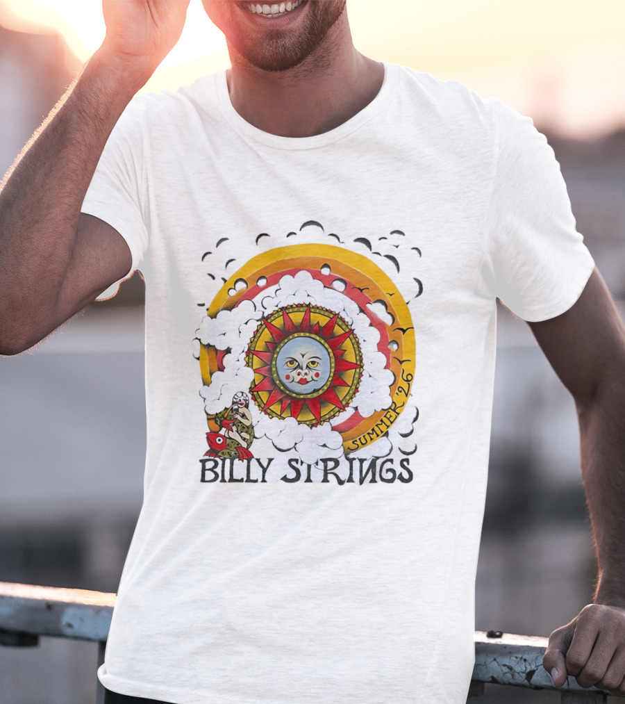 Billy Strings Sun Face Summer 2026 Tour T-Shirt