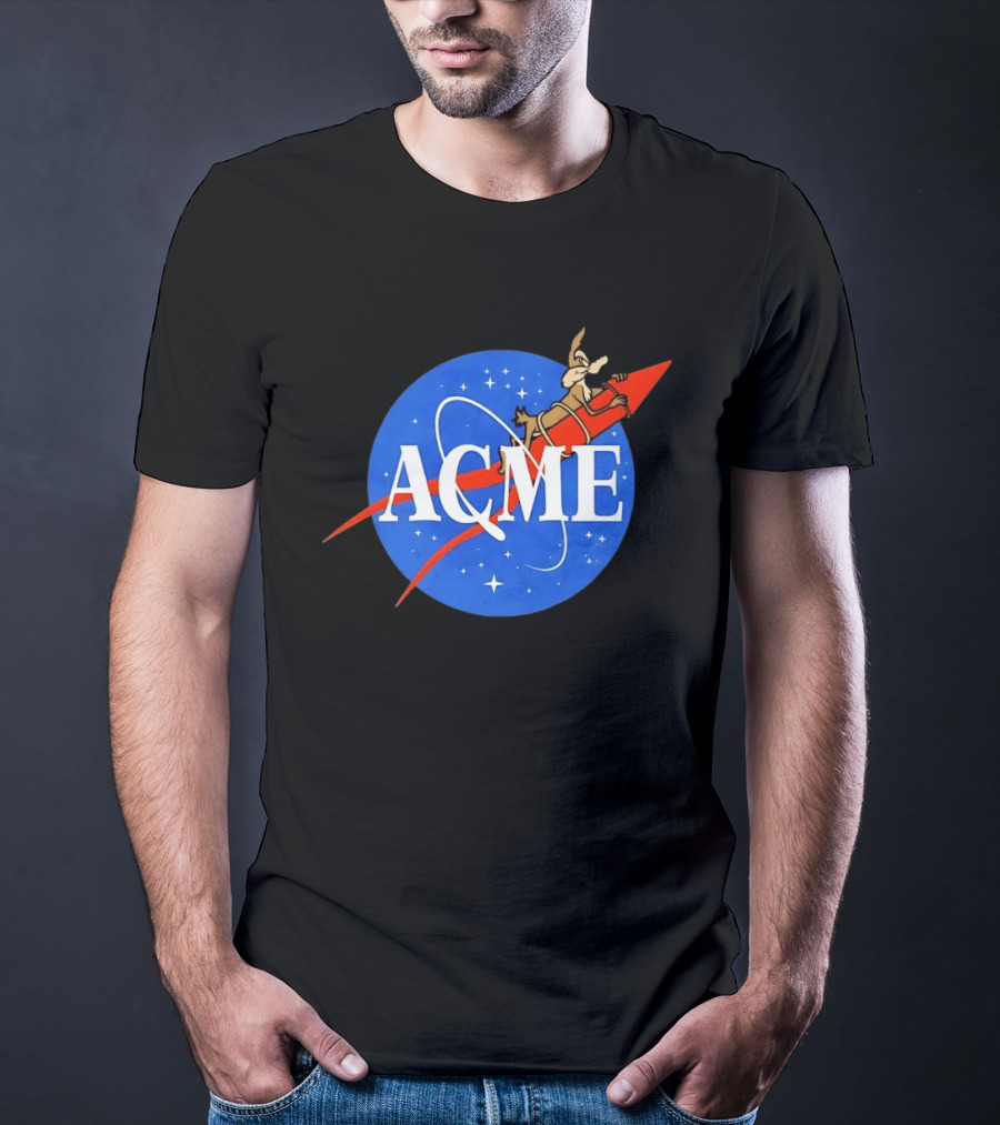 Wile E Coyote ACME Rocket NASA T-Shirt