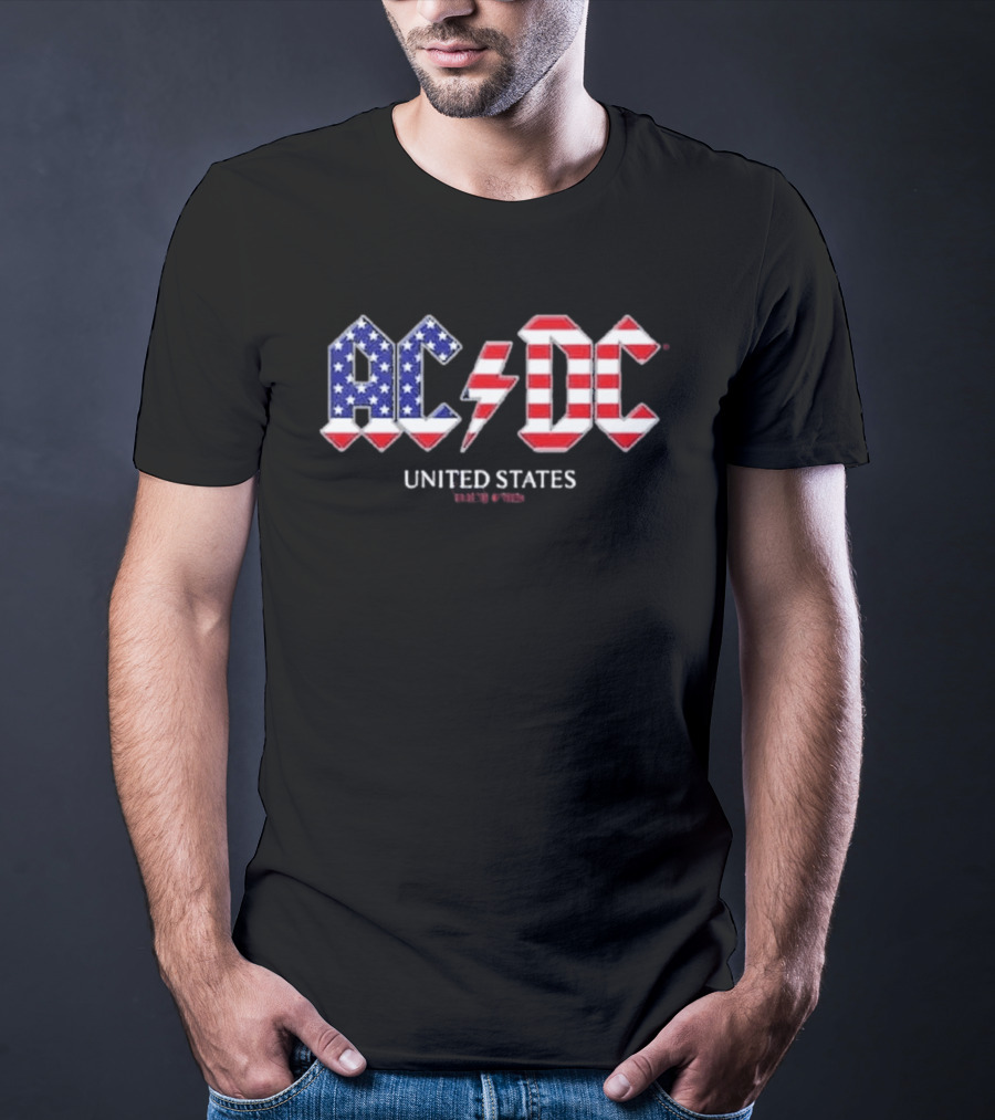 ACDC United States Tour 2026 American Flag T-Shirt