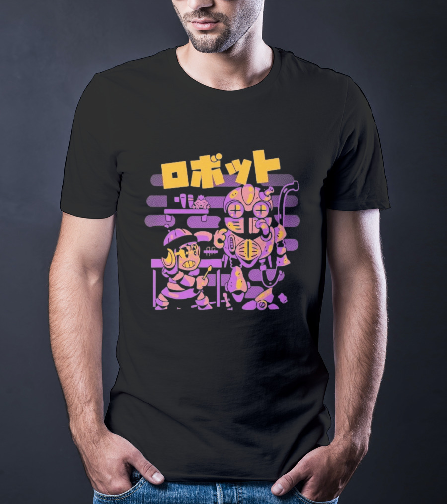 Fixing A Friend Sketchdemao Robot Workshop Japanese T-Shirt