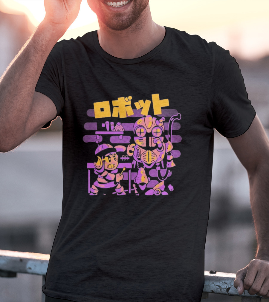 Fixing A Friend Sketchdemao Robot Workshop Japanese T-Shirt