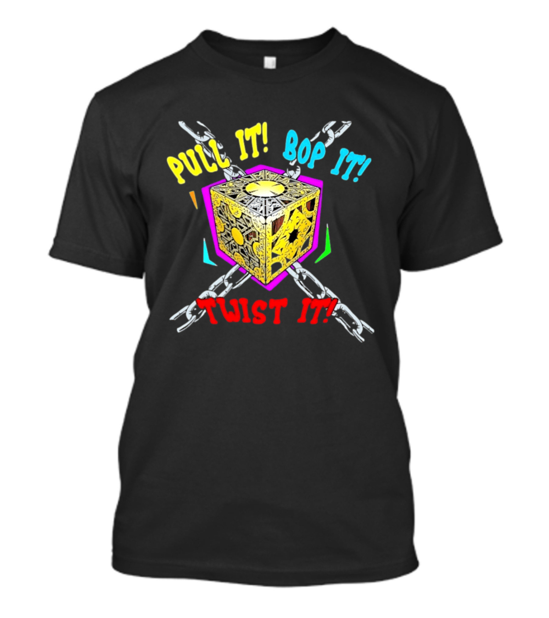 Lament Configuration Puzzle Box Pull It Bop It Twist It Chains Mashup T-Shirt
