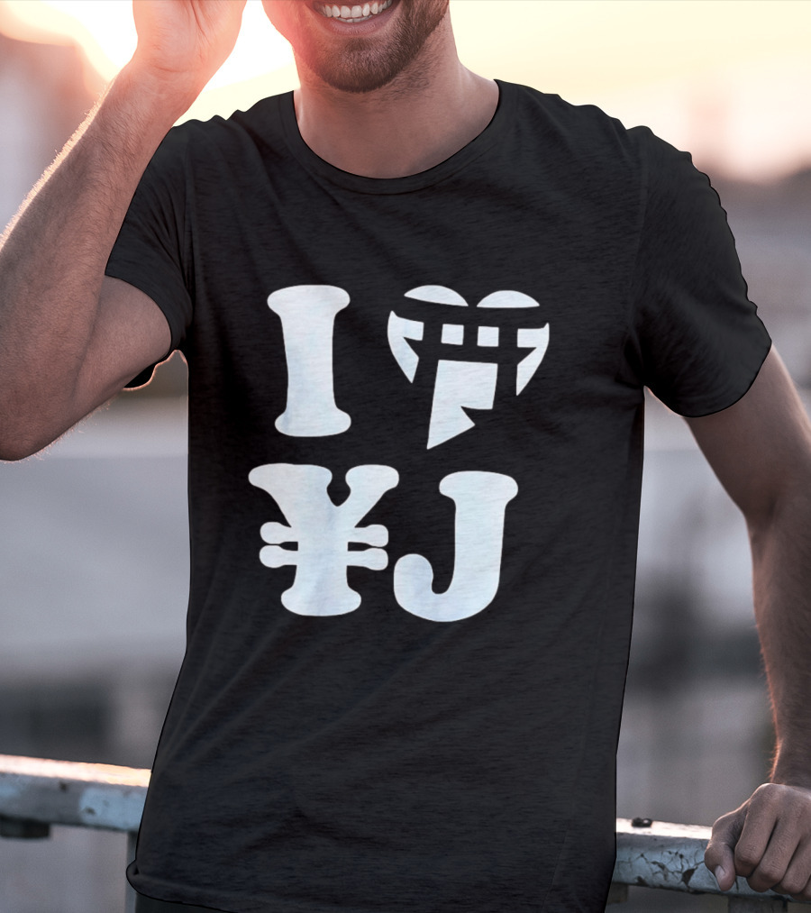 I Love Japan Yen Torii Gate Symbol Travel T-Shirt