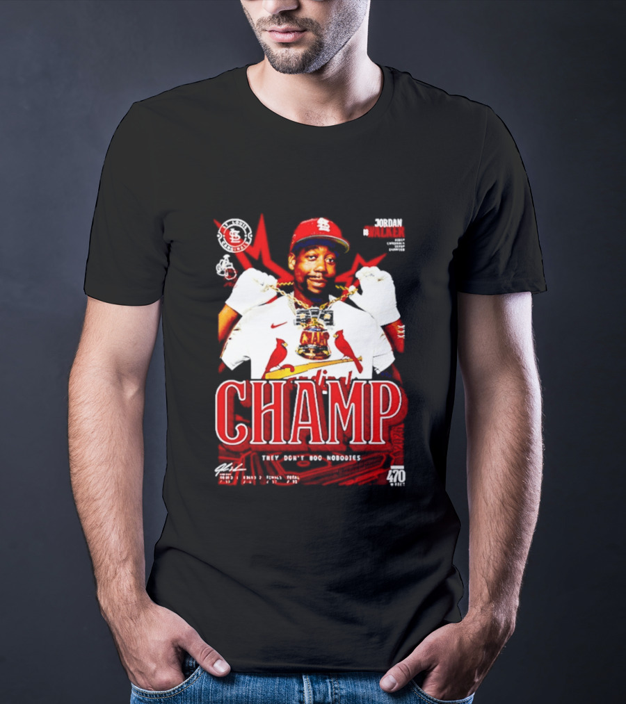 Jordan Walker St. Louis Cardinals Home Run Derby Champ They Don't Boo Nobodies T-Shirt