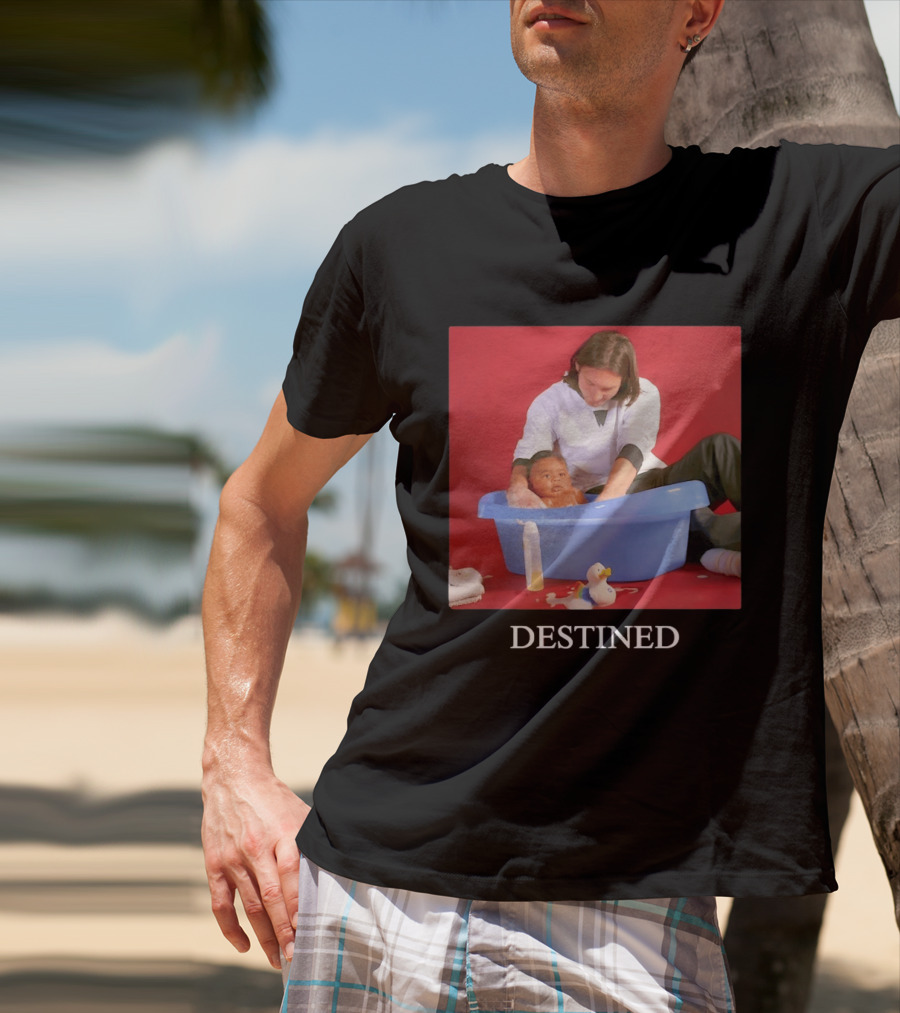 Lionel Messi Lamine Yamal Baby Bath Destined T-Shirt