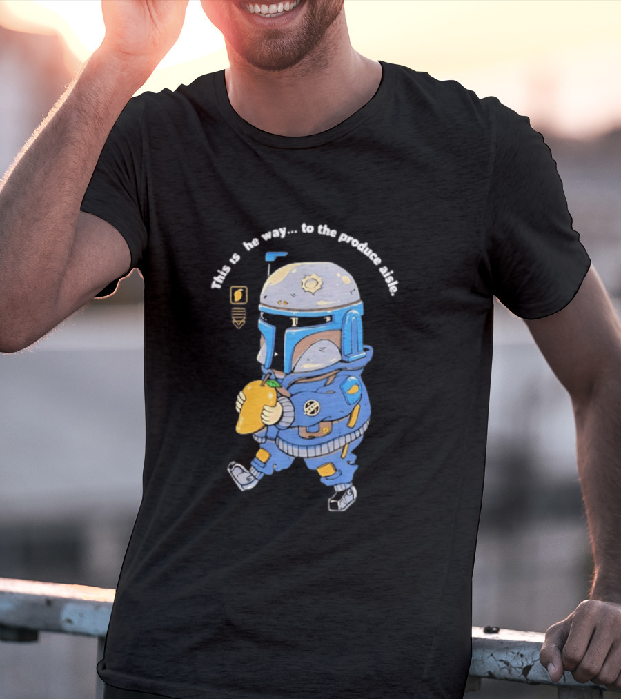 This Is The Way To The Produce Aisle Mandalorian Mango T-Shirt