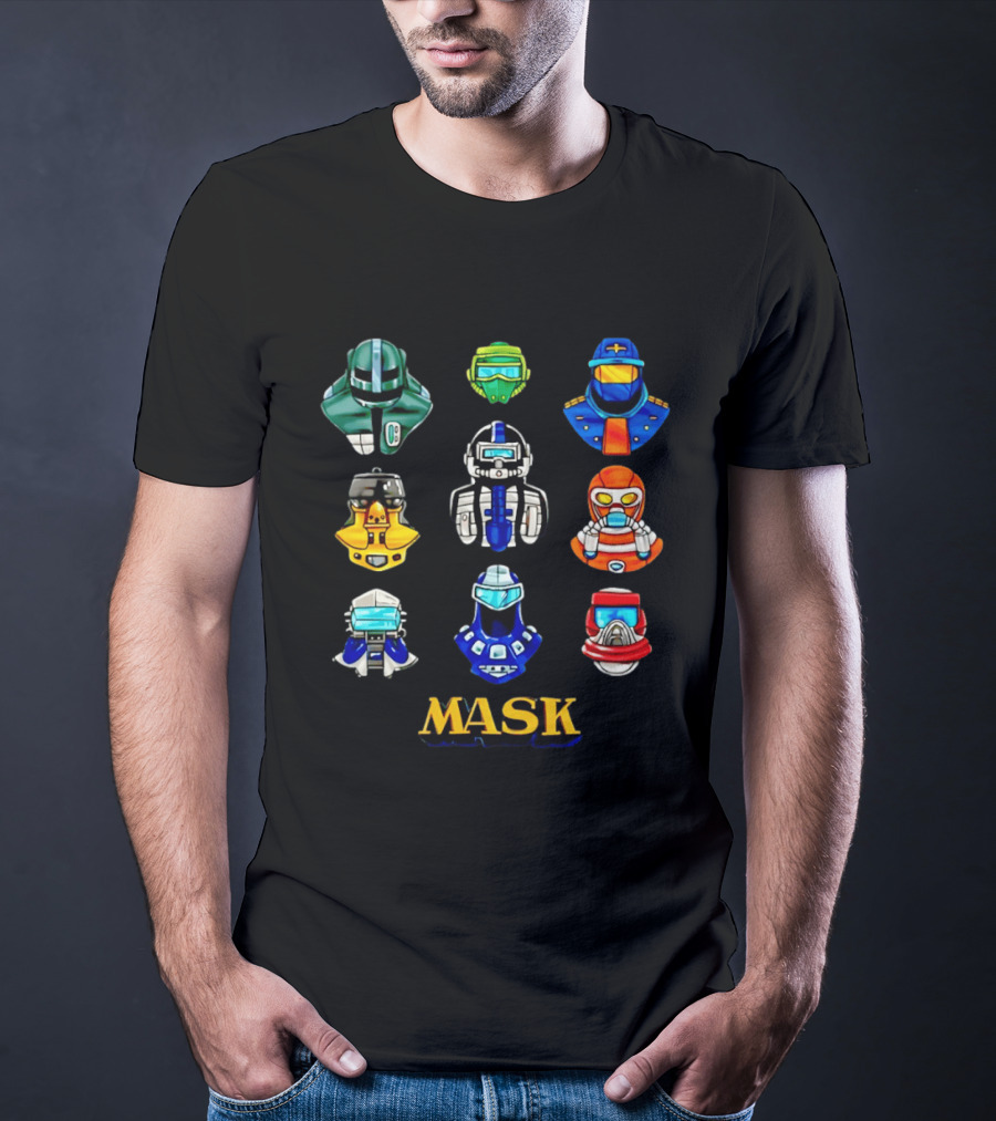 MASK Helmet 80s Cartoon Matt Trakker Iconic Collection T-Shirt