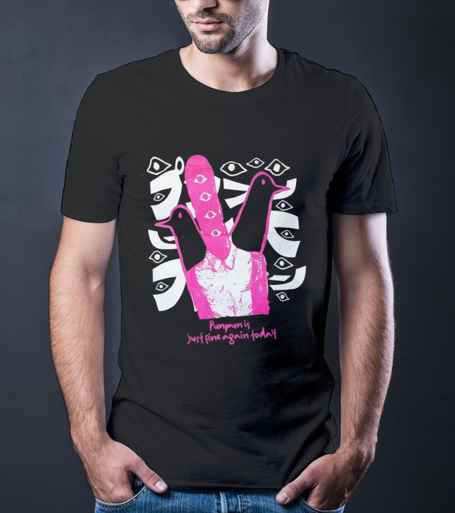 Punpun Is Just Fine Again Today Inio Asano Eye Pattern Pink Pigeons T-Shirt