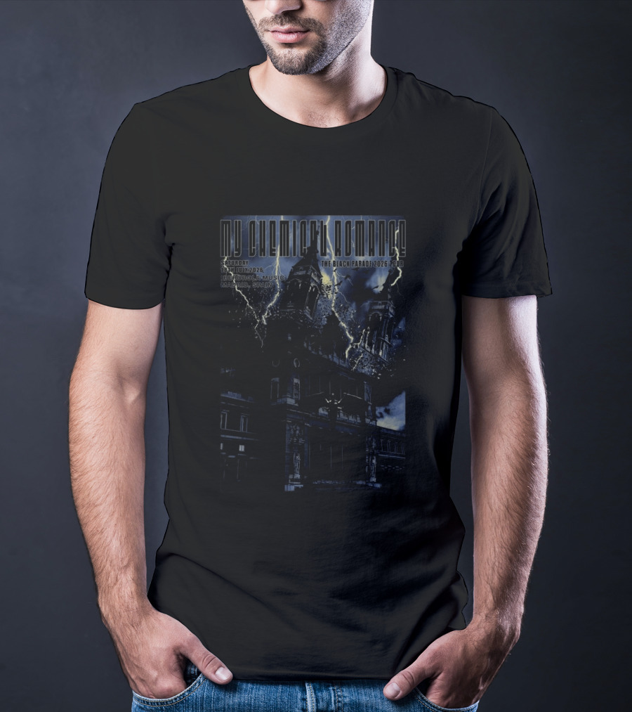 My Chemical Romance The Black Parade 2026 Tour Madrid Spain 18th July T-Shirt